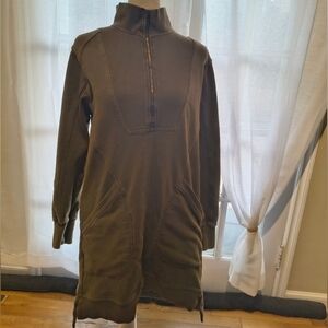 Olive Green Long Sleeve Dress